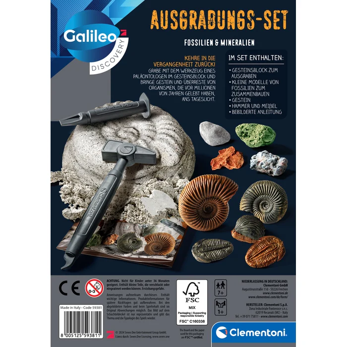 Austrabungs-Set Fossilien & Mineralien - Image 3
