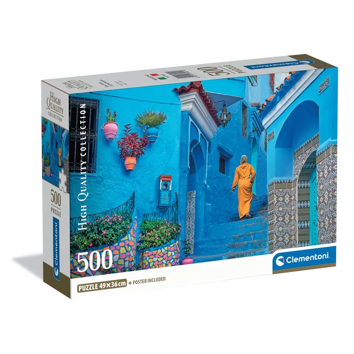 BLUE STREET OF CHEFCHAOUEN - 500 teile