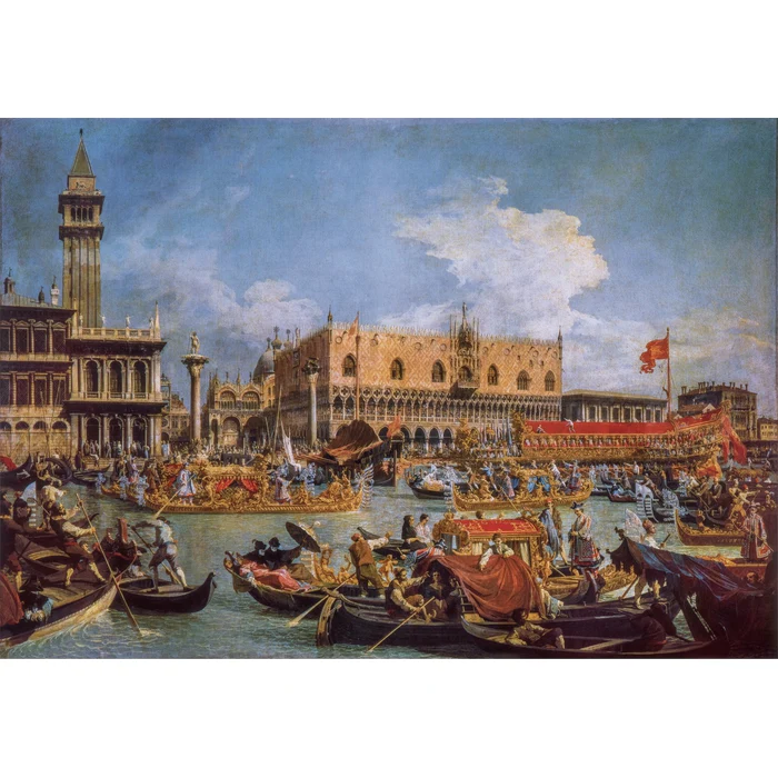 Canaletto, "The Return Of The Bucentaur at the Molo on Ascension Day" - 1000 teile - Image 2