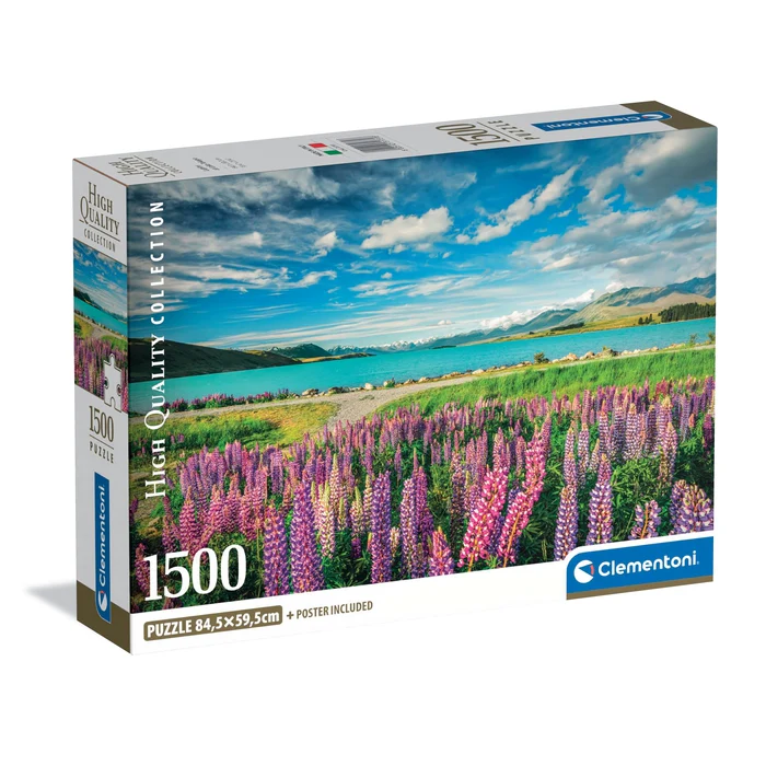 Lupins At Lake Tekapo - 1500 teile