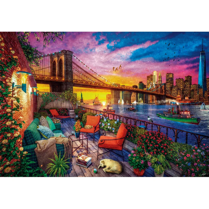Manhattan Balcony Sunset - 3000 teile - Image 2