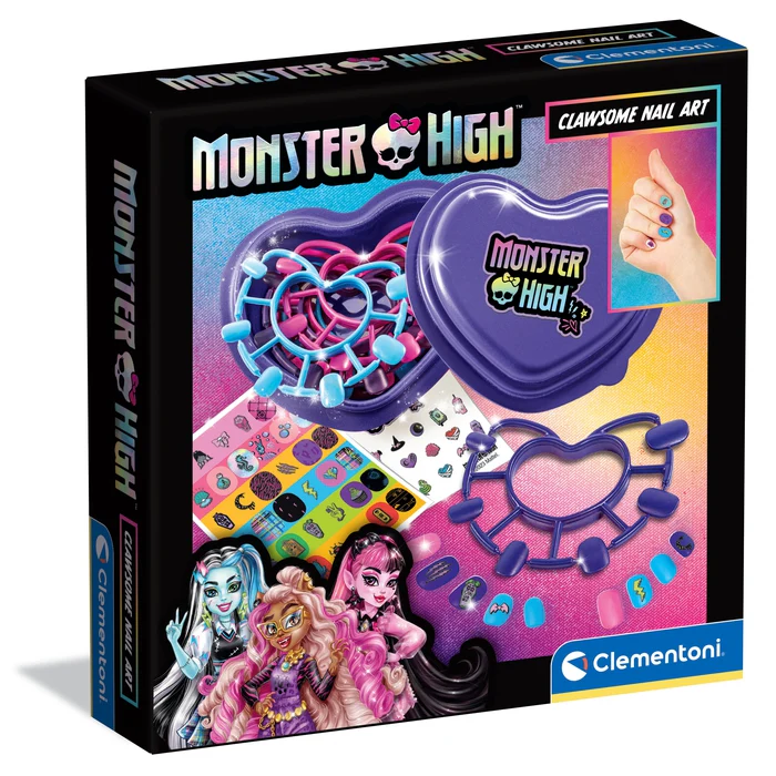 Monster High - Dunkle Nagelkunst